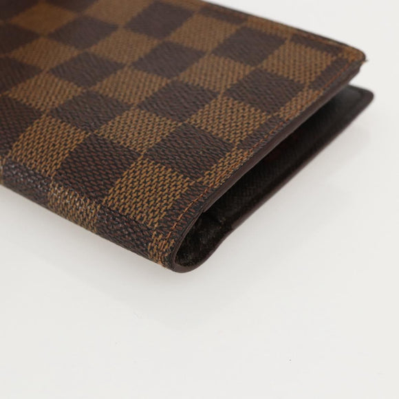 LOUIS VUITTON Damier Ebene Continental Clutch Wallet T61219 LV Auth 175980