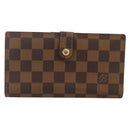 LOUIS VUITTON Damier Ebene Continental Clutch Wallet T61219 LV Auth 175980-13