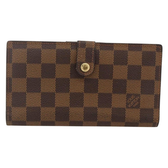 LOUIS VUITTON Damier Ebene Continental Clutch Wallet T61219 LV Auth 175980