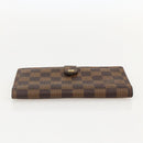 LOUIS VUITTON Damier Ebene Continental Clutch Wallet T61219 LV Auth 175980-6