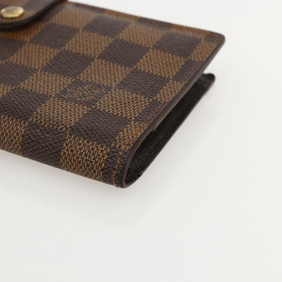 LOUIS VUITTON Damier Ebene Continental Clutch Wallet T61219 LV Auth 175980