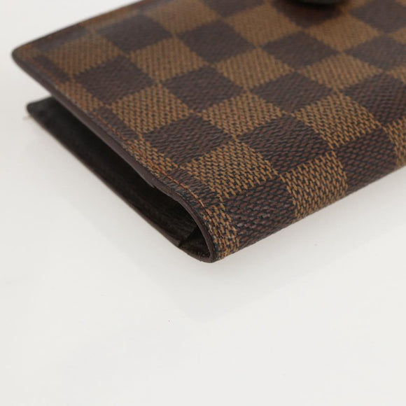 LOUIS VUITTON Damier Ebene Continental Clutch Wallet T61219 LV Auth 175980