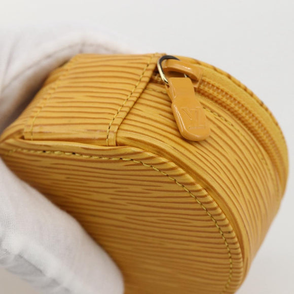 LOUIS VUITTON Epi Ecrin Bijoux8 Jewelry Box Yellow M48229 LV Auth 175985A