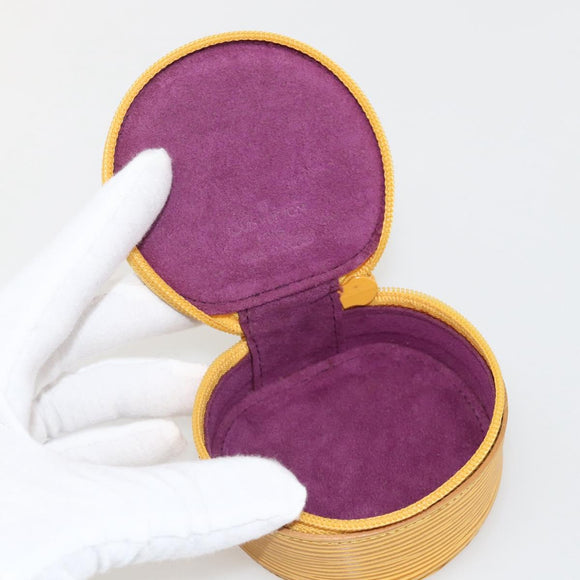 LOUIS VUITTON Epi Ecrin Bijoux8 Jewelry Box Yellow M48229 LV Auth 175985A