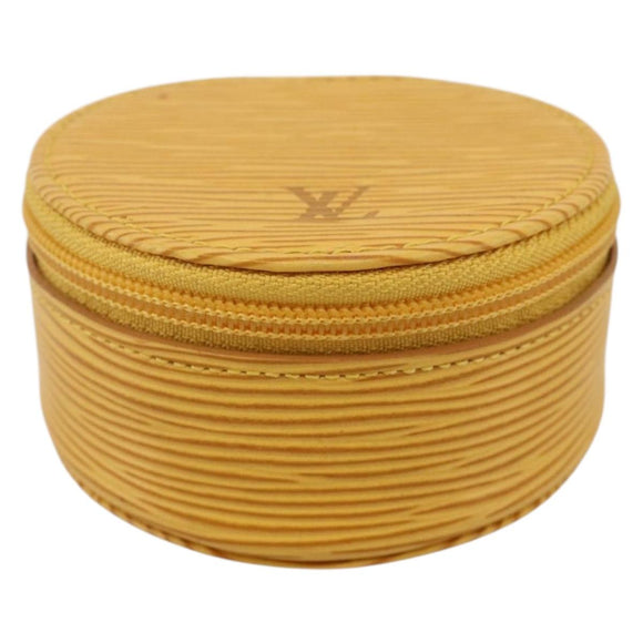 LOUIS VUITTON Epi Ecrin Bijoux8 Jewelry Box Yellow M48229 LV Auth 175985A