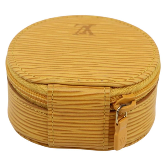 LOUIS VUITTON Epi Ecrin Bijoux8 Jewelry Box Yellow M48229 LV Auth 175985A