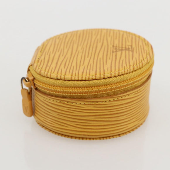 LOUIS VUITTON Epi Ecrin Bijoux8 Jewelry Box Yellow M48229 LV Auth 175985A