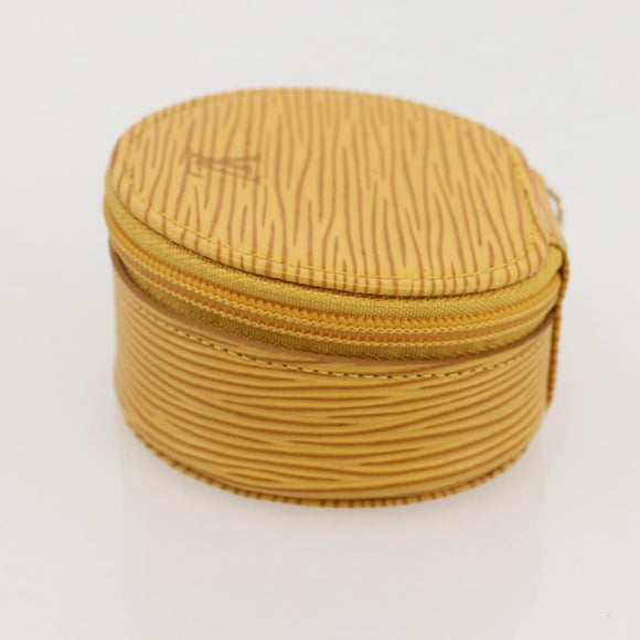 LOUIS VUITTON Epi Ecrin Bijoux8 Jewelry Box Yellow M48229 LV Auth 175985A