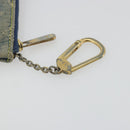 LOUIS VUITTON Monogram Denim Pochette Cles Coin Purse Blue M95343 Auth 175988A-9