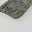 LOUIS VUITTON Monogram Denim Pochette Cles Coin Purse Blue M95343 Auth 175988A-14