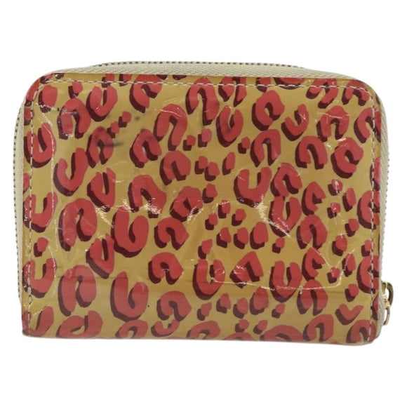 LOUIS VUITTON Vernis Leopard Zippy Coin Purse Broncorail M91484 LV Auth 175990