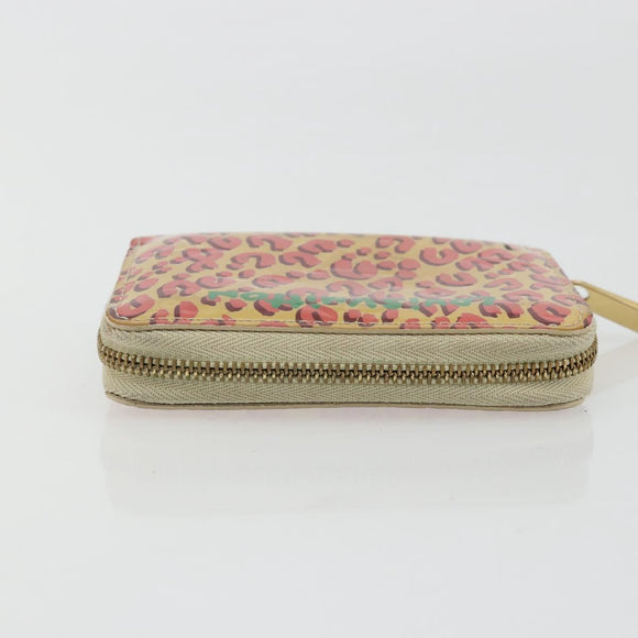 LOUIS VUITTON Vernis Leopard Zippy Coin Purse Broncorail M91484 LV Auth 175990