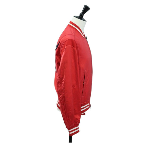 Christian Dior Bomber jacket Shawn Stussy Collaboration Nylon Red Auth 175991SM