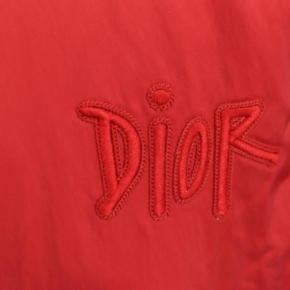 Christian Dior Bomber jacket Shawn Stussy Collaboration Nylon Red Auth 175991SM
