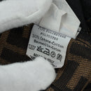 FENDI Zucca Canvas Skirt Black Brown Auth 175992A-10