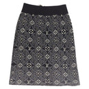 LOUIS VUITTON Pre Owned 1854 Print Knit Skirt Navy LV Auth 175993A-1