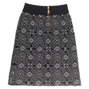 LOUIS VUITTON Pre Owned 1854 Print Knit Skirt Navy LV Auth 175993A-2