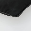 PRADA Hand Bag Nylon Black Silver Auth 175995A-16
