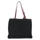 PRADA Hand Bag Nylon Black Silver Auth 175995A-2