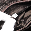 PRADA Hand Bag Nylon Khaki Silver Auth 175996-12