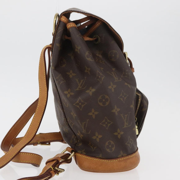LOUIS VUITTON Monogram Montsouris MM Rugzak M51136 LV Auth 176013