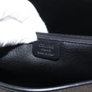 CELINE Macadam Canvas Hand Bag PVC Leather Black Gold Auth 176024-17