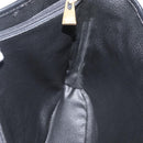 CELINE Macadam Canvas Hand Bag PVC Leather Black Gold Auth 176024-19