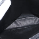 CELINE Macadam Canvas Hand Bag PVC Leather Black Gold Auth 176024-20