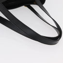 CELINE Macadam Canvas Hand Bag PVC Leather Black Gold Auth 176024-7