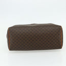 CELINE Macadam Canvas Hand Bag PVC Leather Brown Gold Auth 176027-9