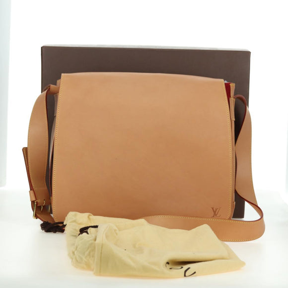 LOUIS VUITTON Nomad SPO Abbesses Shoulder Bag Beige LV Auth 176029SAV