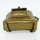 GUCCI Bamboo Backpack Patent leather Gold Tone 003 1705 0030 Auth 176031A-5