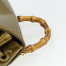 GUCCI Bamboo Backpack Patent leather Gold Tone 003 1705 0030 Auth 176031A-8