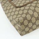 GUCCI GG Supreme Web Sherry Line Tote Bag PVC Beige Gold 39 02 003 Auth 176034-11