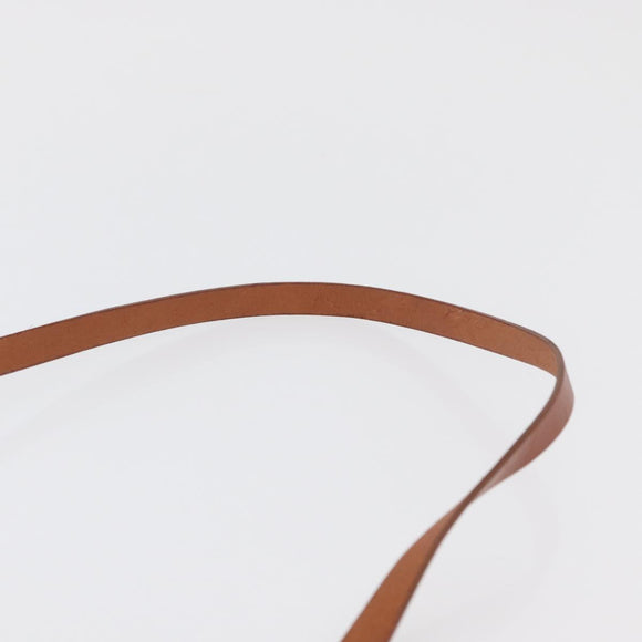 CELINE Macadam Canvas Shoulder Bag PVC Leather Brown Gold Auth 176036