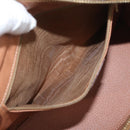 CELINE Macadam Canvas Hand Bag PVC Leather Brown Gold Auth 176037-20