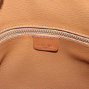 CELINE Macadam Canvas Hand Bag PVC Leather Brown Gold Auth 176039A-17