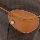 CELINE Macadam Canvas Hand Bag PVC Leather Brown Gold Auth 176040A-14