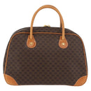 CELINE Macadam Canvas Hand Bag PVC Leather Brown Gold Auth 176040A-2