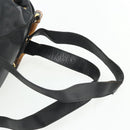 GUCCI Bamboo Backpack Leather Black Gold 003 1998 0016 Auth 176041-10