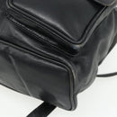 GUCCI Bamboo Backpack Leather Black Gold 003 1998 0016 Auth 176041-12
