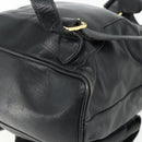 GUCCI Bamboo Backpack Leather Black Gold 003 1998 0016 Auth 176041-14