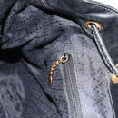 GUCCI Bamboo Backpack Leather Black Gold 003 1998 0016 Auth 176041-22