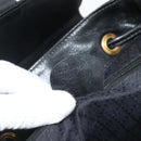 GUCCI Bamboo Backpack Leather Black Gold 003 1998 0016 Auth 176041-25