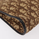 Christian Dior Trotter Canvas Shoulder Bag Beige Gold Auth 176056-15