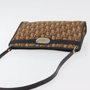 Christian Dior Trotter Canvas Shoulder Bag Beige Gold Auth 176056-6