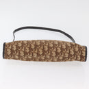 Christian Dior Trotter Canvas Shoulder Bag Beige Gold Auth 176056-5