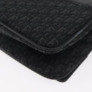 Christian Dior Trotter Canvas Shoulder Bag Black Silver Auth 176057A-17