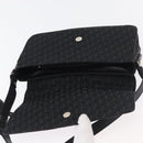 Christian Dior Trotter Canvas Shoulder Bag Black Silver Auth 176057A-10