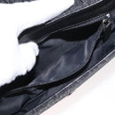 Christian Dior Trotter Canvas Shoulder Bag Black Silver Auth 176057A-23